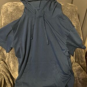 Men's Blue Hoodie Sweater